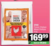 Spar IQF Chicken Mixed Portions-4Kg