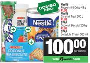 Nestle Peppermint Crisp 49g+caramel Treat 360g+Coconut Biscuits 200g+Long Life Cream 300ml