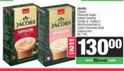 Jacobs Classic Reduced Sugar,Salted Caramel,Vanilla Or Cadbury Mocha Or Dubal Cappuccino-2x8s/10s