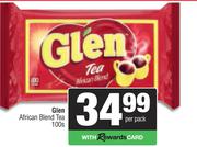 Glen African Blend Tea-100s Per Pack