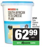 Spar Feta Cheese Assorted-400g