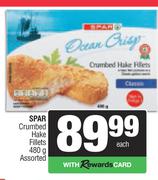 Spar Crumbed Hake Fillets Assorted-480g