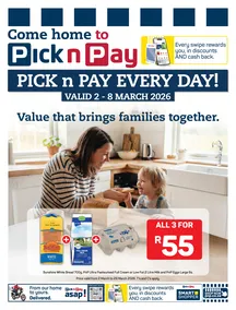 Pick n Pay KwaZulu-Natal : Every Day Specials (02 March - 08 March 2026)