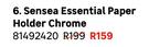 Sensea Essential Paper Holder Chrome 81492420