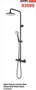 Bijiou Shower Column Wall Mount With Mixer Black 81489888