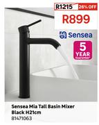 Sensea Mia Taall Basin Mixer Black H21cm 81471063