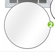 Inspire Focale Mirror Black 81cm 81466891