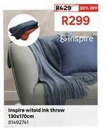 Inspire Witold Ink Throw 130 x 170cm 81492741