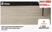 Artens Laminate Plank Medio Bynre 193 x 1292 x 7mm (2.49 Sqm/Box) 81484232-Per Sqm