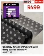 Axton Underlay For PVC/SPC With Damp Barrier 1mm 10 Sqm 81497733