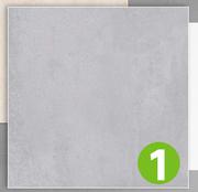 Eco Floor Tile Ceramic Concrete Grey L60cm x W60cm (2.52 Sqm/Box) 81474451-Per Sqm