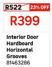 Interior Door Hardboard Horizontal Grooves 81463286