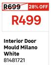 Interior Door Mould Milano White 81481721