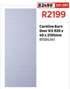 Caroline Barn Door Kit 920 x 40 x 2100mm 81504341