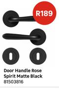 Door Hnadle Rose Spirit Matte Black 81503816