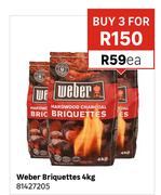 Weber Briquettes 81427205-For 3 x 4Kg