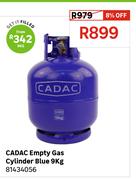 Cadac Empty Gas Cylinder Blue 9Kg 81434056
