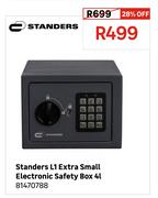 Standers L1 Extra Small Electronic Safety Box 4L 81470788