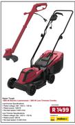 Hyper Tough 1300W Electric Lawnmower/260W Line Trimmer Combo 850032688