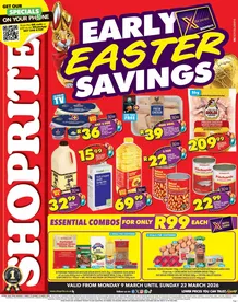 Shoprite Eastern Cape : Early Easter Savings (09 March - 22 March 2026)