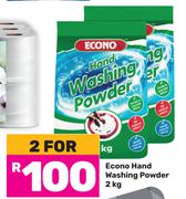 Econo Hand Washing Powder-For 2 x 2kg