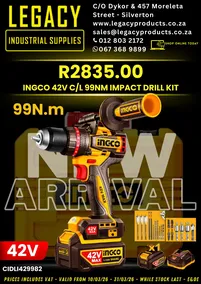 Legacy Industrial Supplies : New Arrivals (10 March - 31 March 2026)