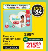 Pampers Premium Care Pants Sizes 3-6-Per Pack