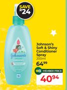 Johnson's Soft & Shiny Conditioner Spray-200ml