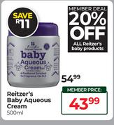 Reitzer's Baby Aqueous Cream-500ml