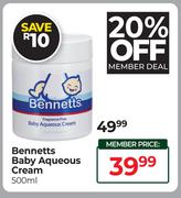 Bennetts Baby Aqueous Cream-500ml