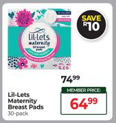 Lil-Lets Maternity Breast Pads 30 Pack