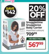 Snuggletime Snuggleroo Baby Carrier Assorted Colours