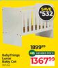 Baby Things Lunar Baby Cot White
