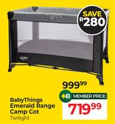 Baby Things Emerald Range Camp Cot Twilight