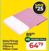 Baby Things Convoluted Pillow & Pillow Case