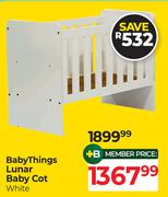 Baby Things Lunar Baby Cot White