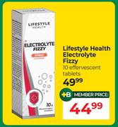 Lifestyle Health Electrolyte Fizzy 10 Effervescent Tablets