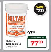 Saltabs Salt Tablets 30 Tablets