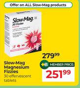 Slow Mag Magnesium Fizzies 30 Effervescent Tablets