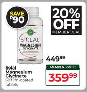 Solal Magnesium Glycinate 60 Film Coated Tablets