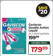 Gaviscon Double Action Liquid 24 x 10ml Sachets