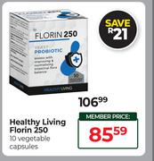 Healthy Living Florin 250 10 Vegetable Capsules