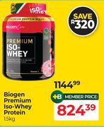 Biogen Premium Iso Whey Protein-1.5Kg