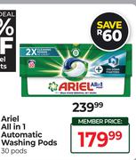 Ariel All In 1 Automatic Washing Pods-30 Pods
