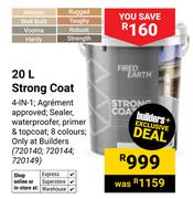 Fired Earth 20L Strong Coat 720140, 720144, 720149