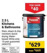 Plascon 2.5L Kitchens & Bathrooms 456372