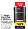 Fired Earth 5L Painters Pro QD Red Oxide Primer 529208