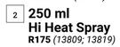Spray Mate 250ml Hi Heat Spray 13809, 13819