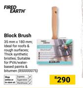 Fired Earth Block Brush 35mm x 180mm 850000075