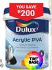 Dulux 20L Acrylic PVA 146014
